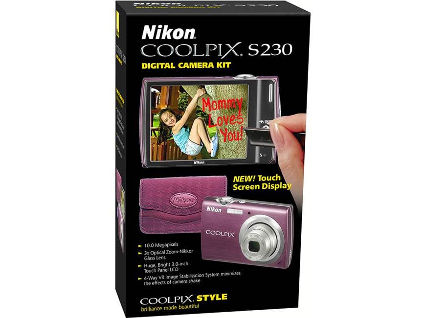 Nikon Coolpix S230 Digital Camera Package Coolpix S230 in plum