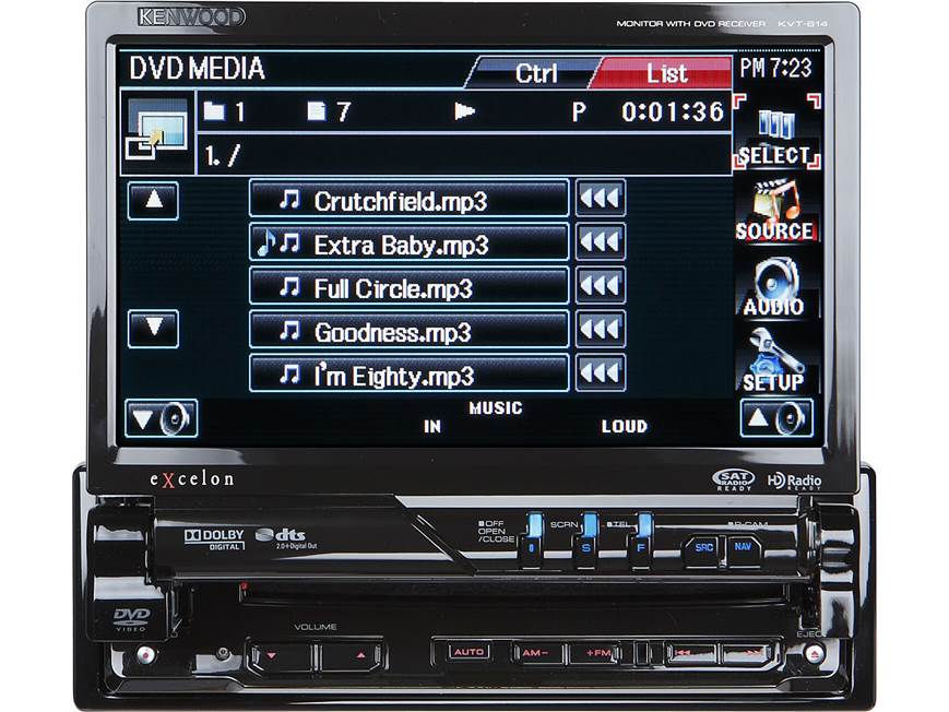 Kenwood Excelon KVT-614 DVD receiver (New Stock) at Crutchfield