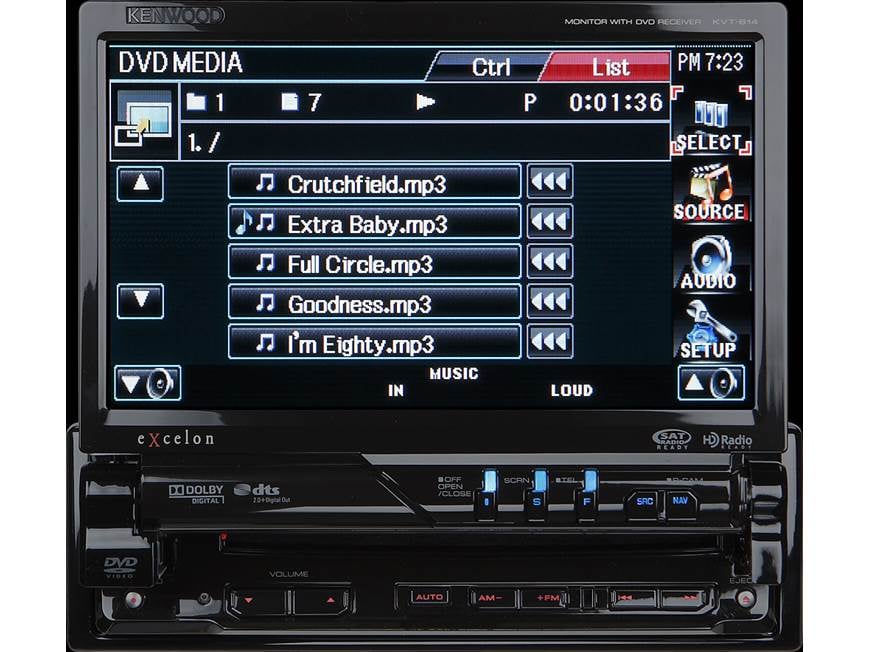 Kenwood Excelon KVT-614 DVD receiver (New Stock) at Crutchfield