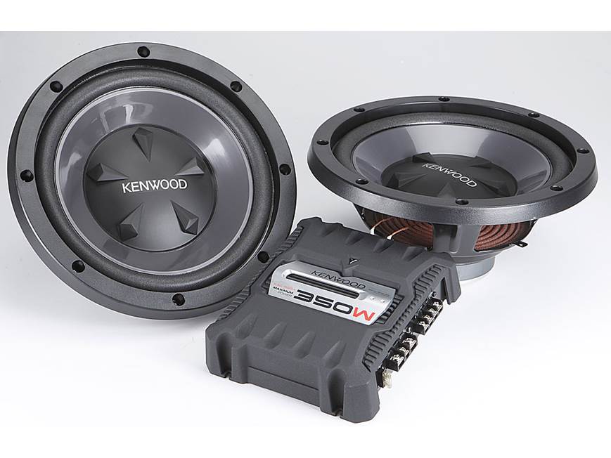 KFC0311・KFC0029　2点同梱 Kenwood Bass Package KAC-6202 2-channel amplifier Two KFC-W112S 12