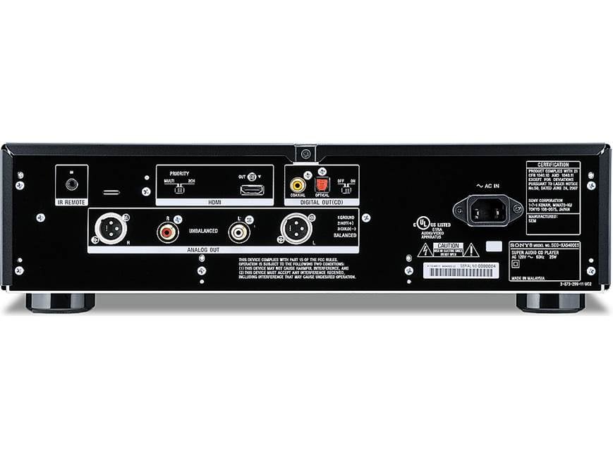SONY SCD-XA5400ES スーパーオーディオCDプレーヤー Sony ES SCD-XA5400ES Multichannel SACD/stereo CD player with HDMI