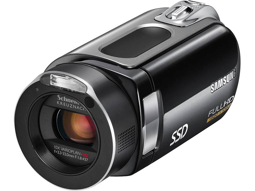 Samsung HMX-H106 HD camcorder with 64GB flash memory at Crutchfield