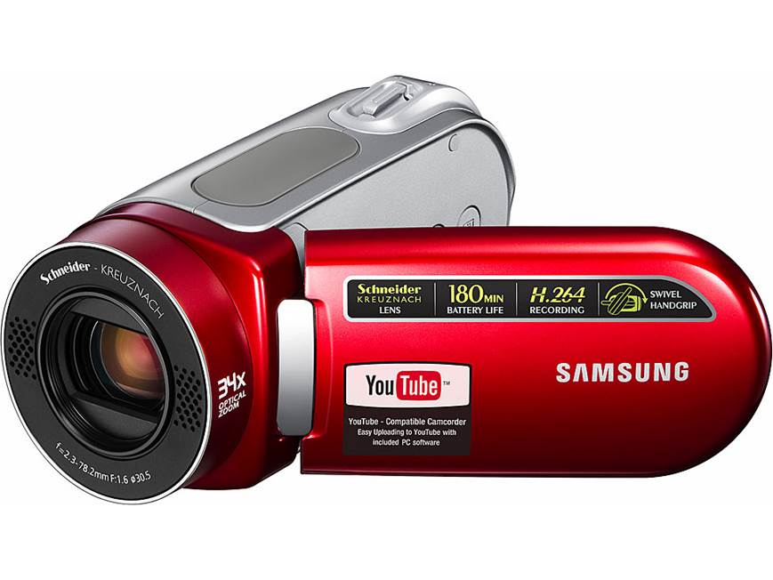 Samsung SC-MX20 (Red) SD™ memory card camcorder (Red) at Crutchfield