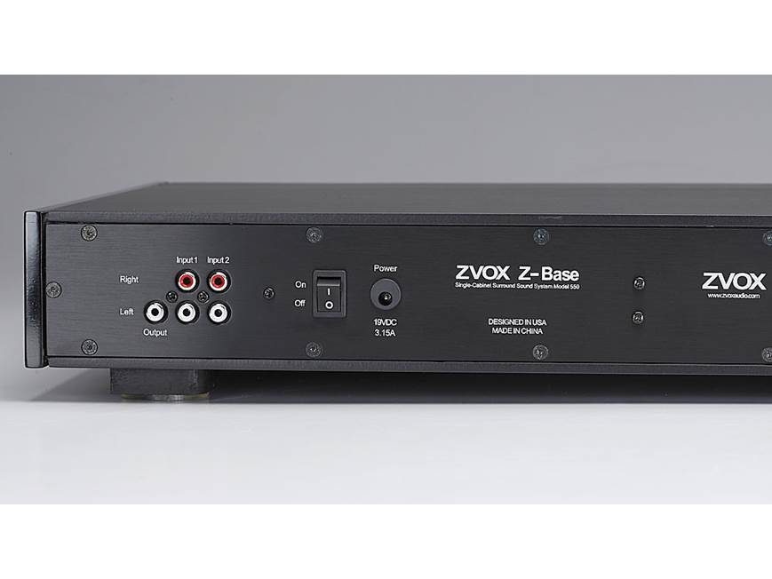 ZVOX Z-Base 550 Powered single-speaker sound system and platform