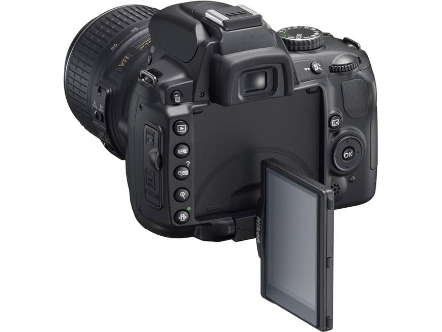 Nikon D5000 Two-lens Kit 12.3-megapixel digital SLR camera with 18