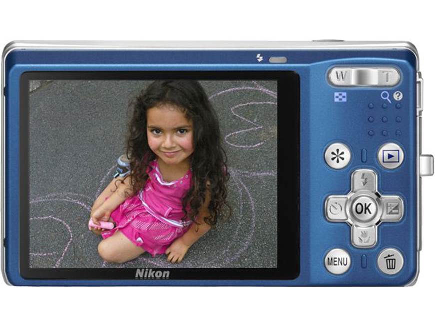 Nikon Coolpix S560 (Cool Blue) 10-megapixel digital camera with 5X