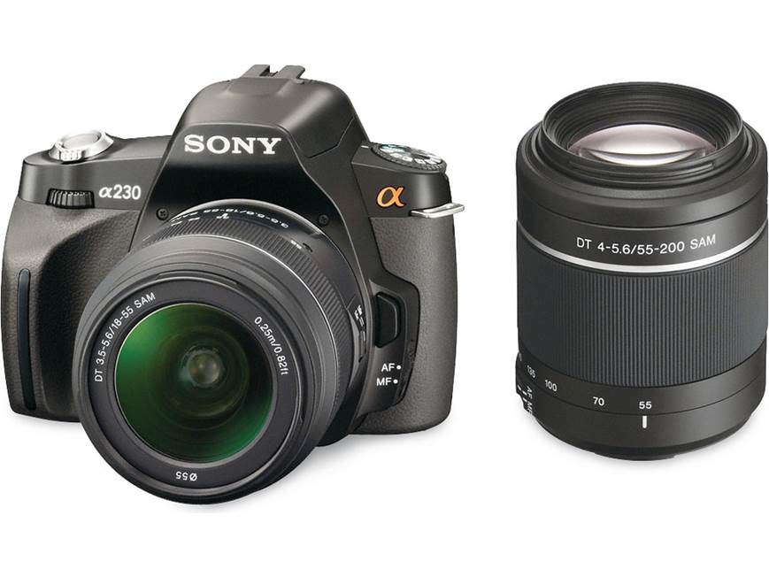 Sony Alpha DSLR-A230 Two-lens Kit 10.2-megapixel digital SLR