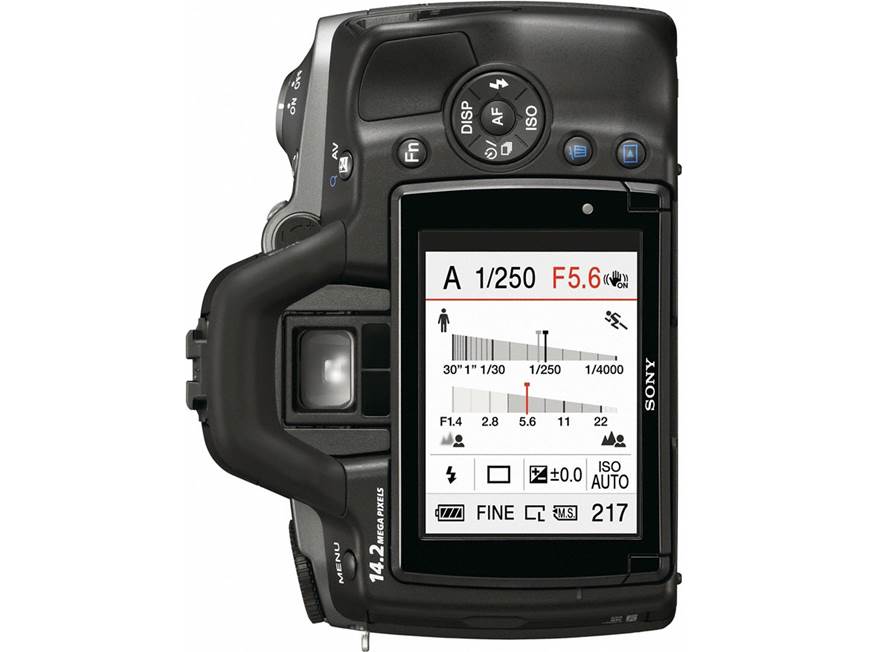 Sony Alpha DSLR-A380 Kit 14.2-megapixel digital SLR camera with 18