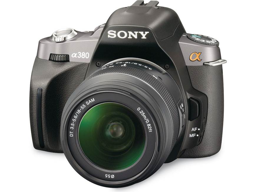 Sony Alpha DSLR-A380 Kit 14.2-megapixel digital SLR camera with 18