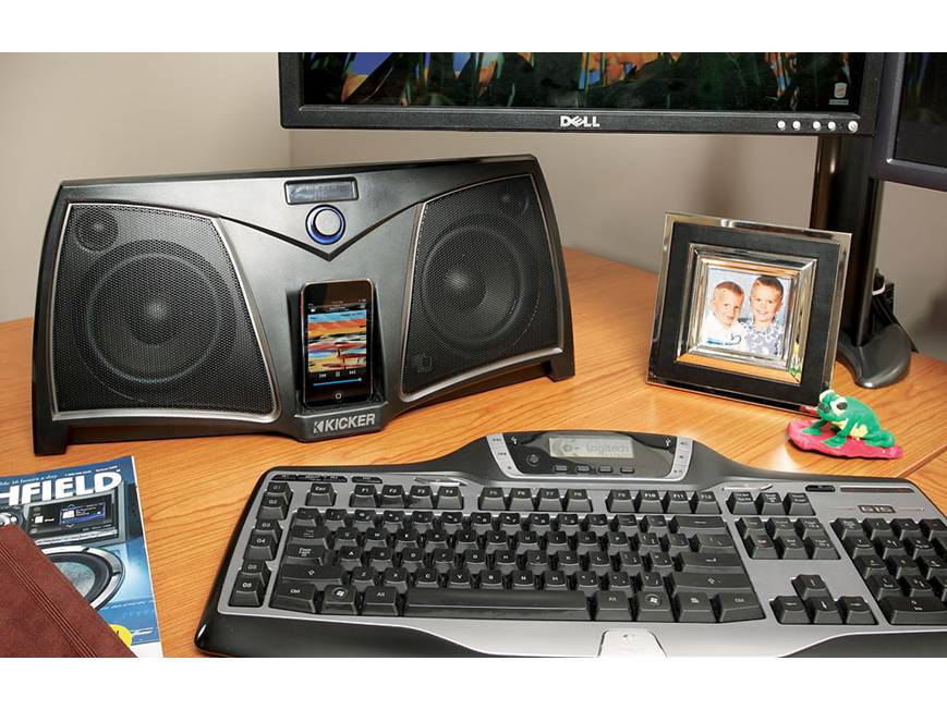Kicker iKICK iK500 Powered speaker system for iPod® at Crutchfield