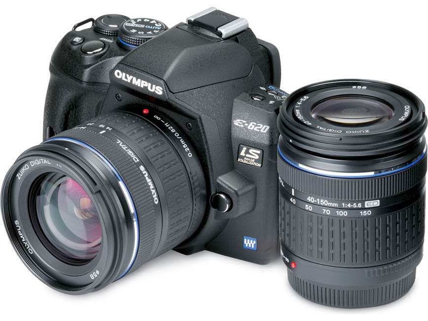Olympus E-620 Two-lens Kit 12.3-megapixel digital SLR camera with