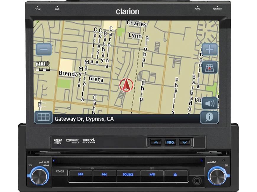 Clarion NZ409 Navigation receiver (New Stock) at Crutchfield