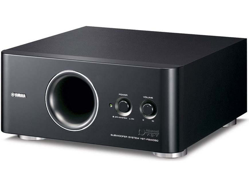 YAMAHA サブウーファー YST-FSW050 Yamaha YST-FSW050 Ultra-compact powered subwoofer at Crutchfield