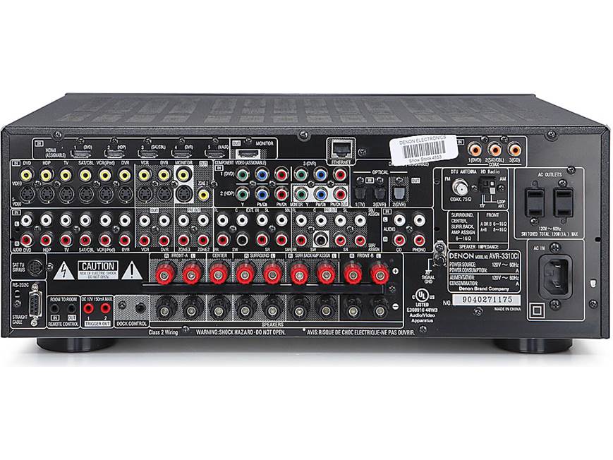 Denon AVR-3310CI Home theater receiver, Internet-ready at Crutchfield