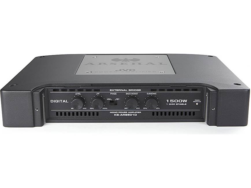 JVC Arsenal KS-AR9501D Mono subwoofer amplifier — 1,000 watts RMS