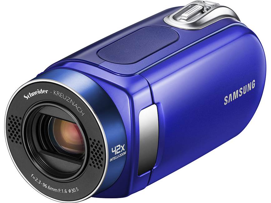 Samsung SMX-F34 (Blue) 16GB flash memory/SD™ memory card camcorder