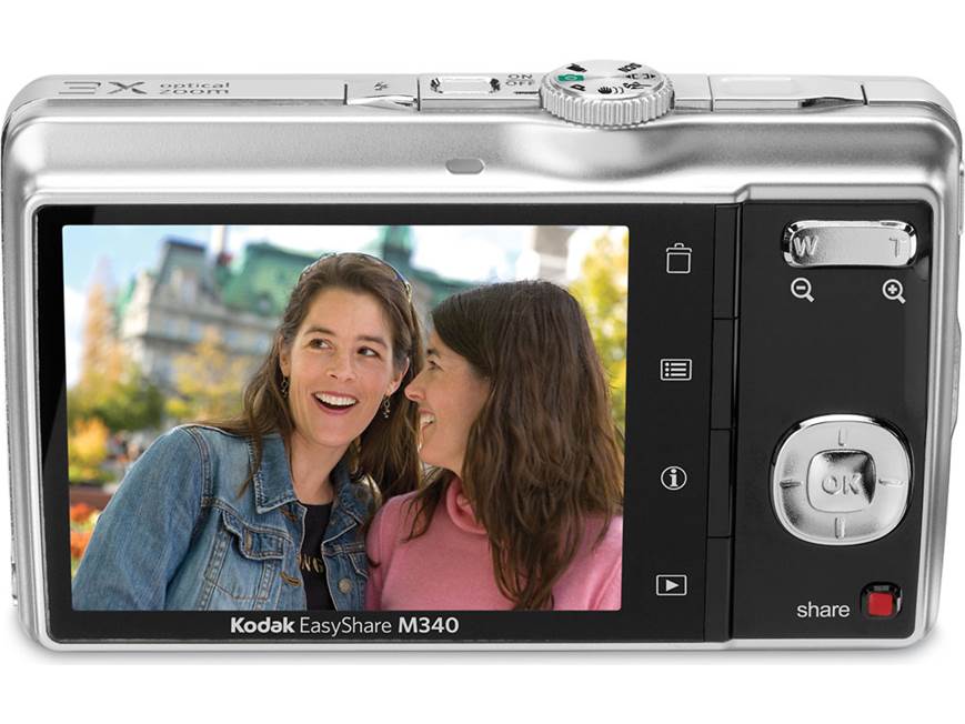 Kodak EasyShare M340 (Silver) 10.2-megapixel digital camera with