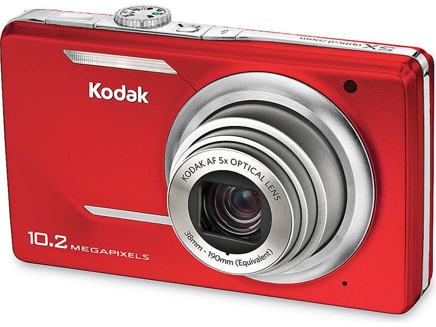 Kodak EasyShare M380 (Red) 10.2-megapixel digital camera with 5X