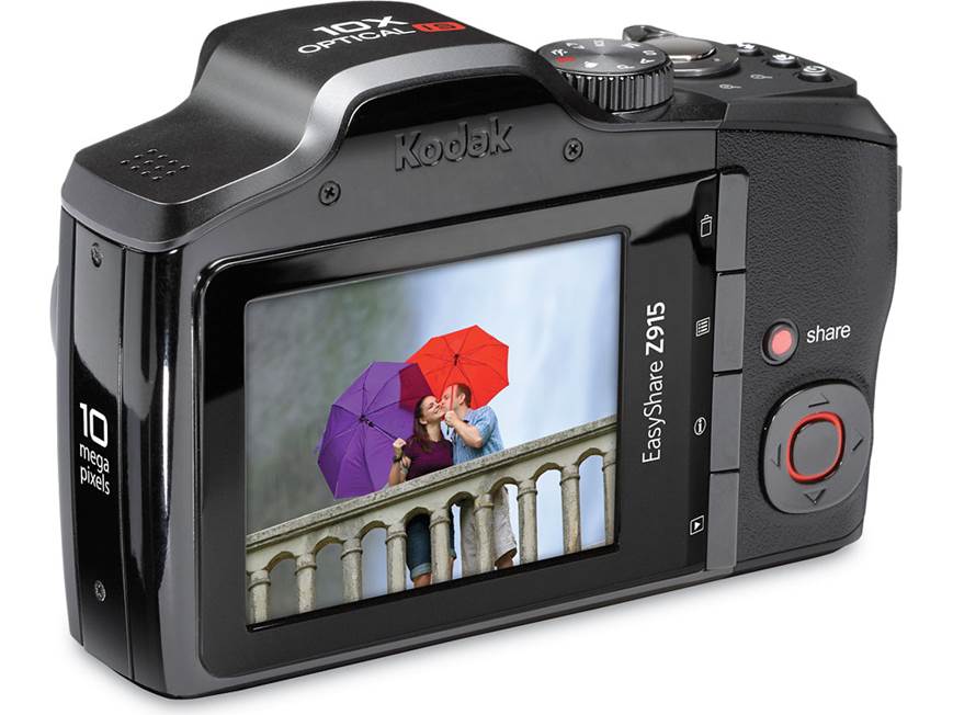 Kodak Z915 IS (Blue) 10-megapixel digital camera with 10X optical