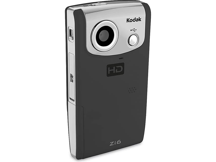Kodak Zi6 (Black) HD pocket video camera (Black) at Crutchfield