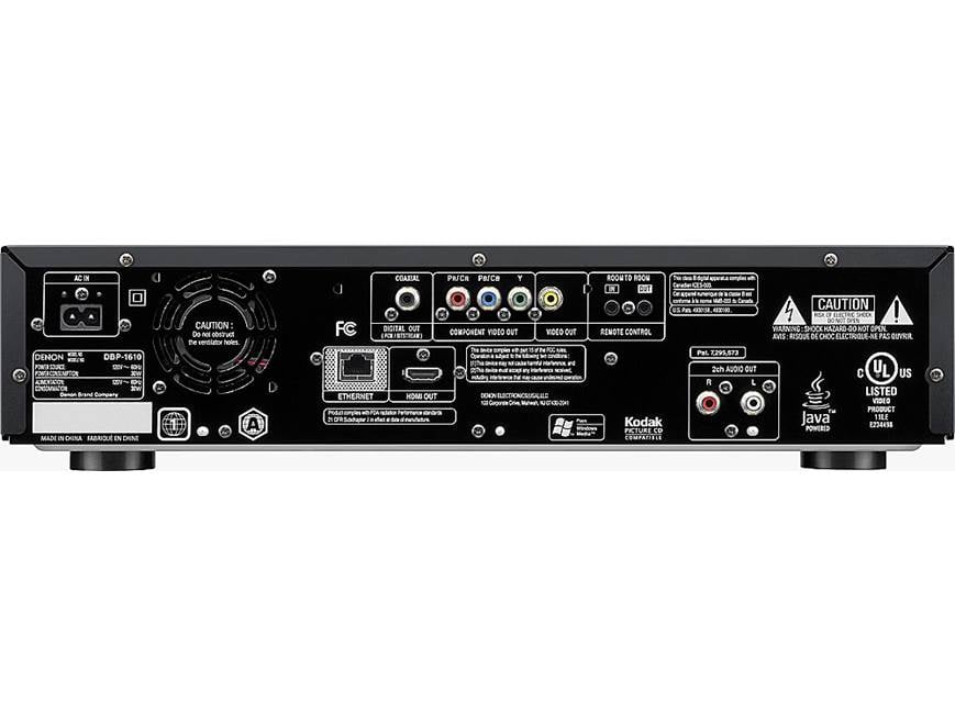 Denon DBP-1610 Blu-ray Disc™ high-definition player at Crutchfield