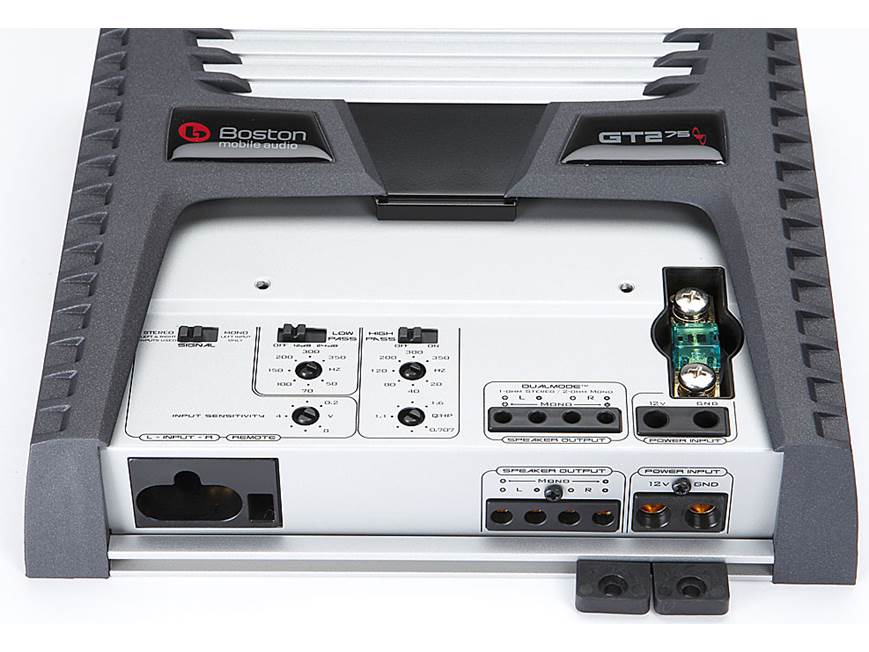 Boston Acoustics GT-275 2-channel car amplifier — 75 watts RMS x 2