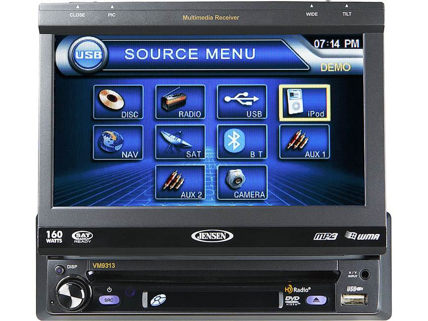Jensen VM9313 DVD receiver at Crutchfield
