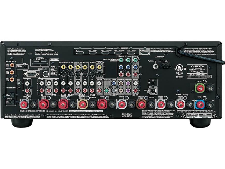 Onkyo TX-SR707 Home theater receiver at Crutchfield