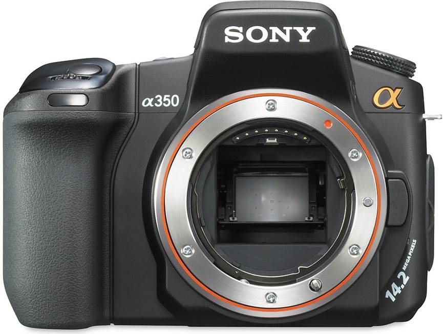 Sony Alpha DSLR-A350 (Body only) 14.2-megapixel digital SLR camera