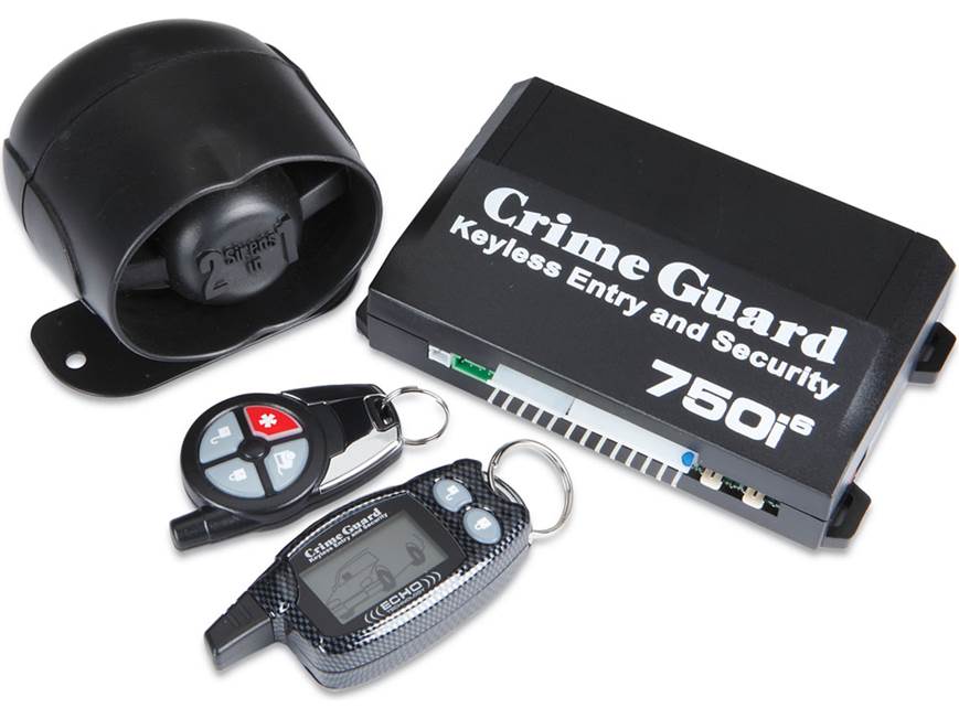 Vehicle Security System 461502 日本製 Crime Guard 750i6 Car keyless entry/security system with LCD