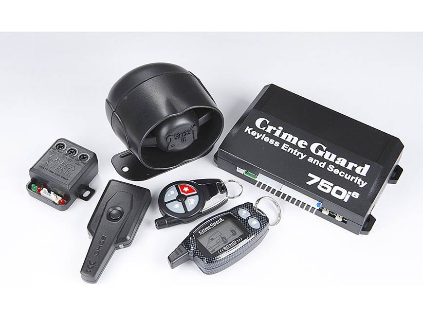 Crime Guard 750i6 Car keyless entry/security system with LCD