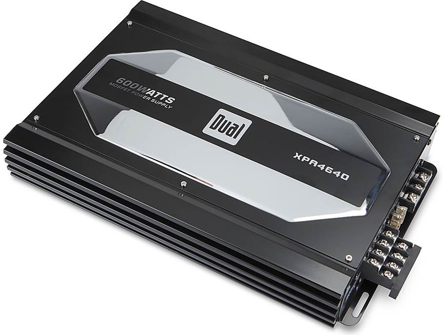Dual XPA4640 4-channel car amplifier — 50 watts RMS x 4 at Crutchfield