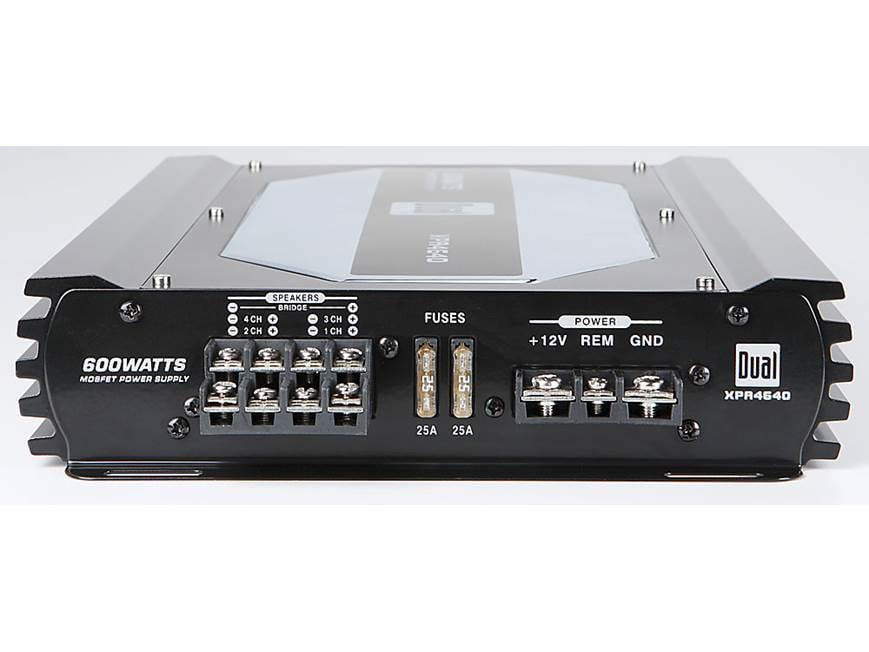 Dual XPA4640 4-channel car amplifier — 50 watts RMS x 4 at Crutchfield