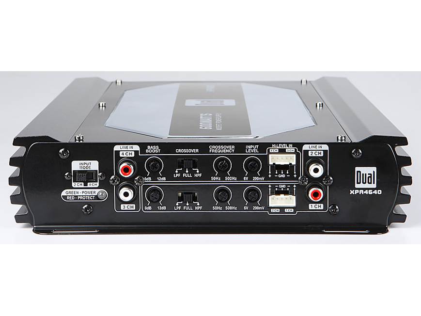 Dual XPA4640 4-channel car amplifier — 50 watts RMS x 4 at Crutchfield