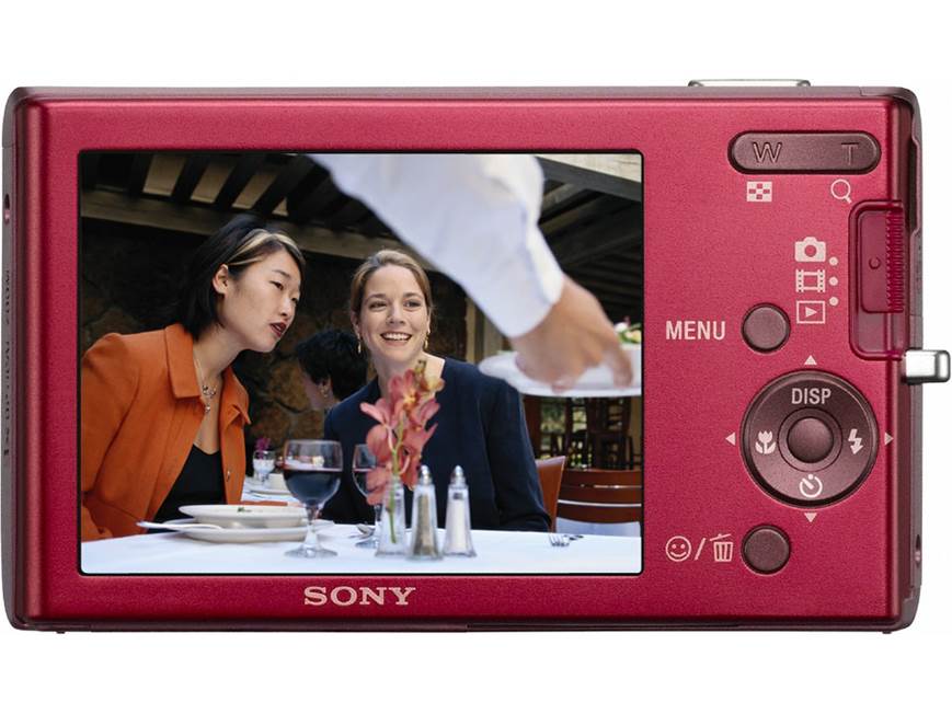 Sony DSCW180 Digital Camera- Red 10MP, 3X, 2.7