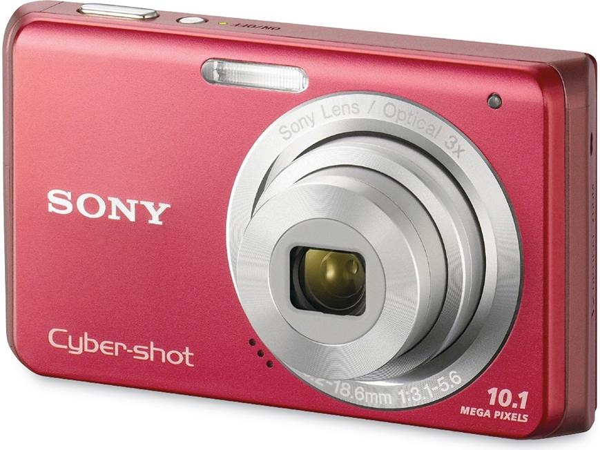 Sony DSCW180 Digital Camera- Red 10MP, 3X, 2.7