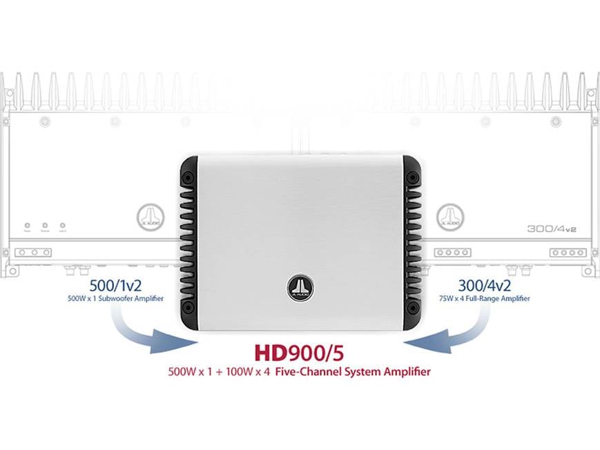 JL Audio HD Series HD900/5 5-channel car amplifier — 100 watts RMS