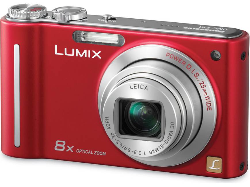 Panasonic Lumix DMC-ZR1 (Red) 12.1-megapixel digital camera with
