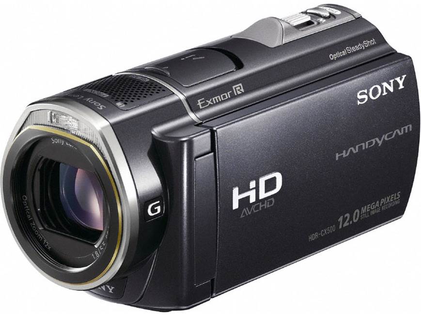 Sony Handycam HDR−CX500V Sony HDR-CX500V Handycam® 32GB HD flash memory/Memory Stick