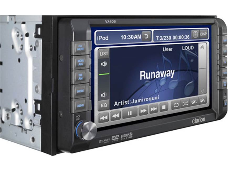 Clarion VX409 DVD receiver at Crutchfield