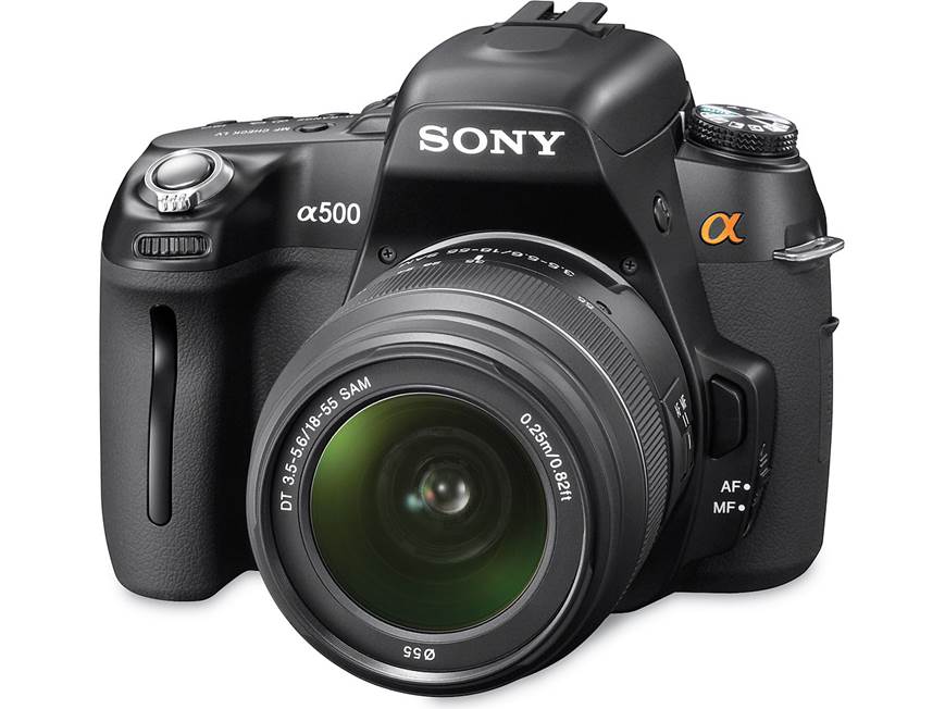 Sony Alpha DSLR-A500 Kit 12.3-megapixel digital SLR camera with 18