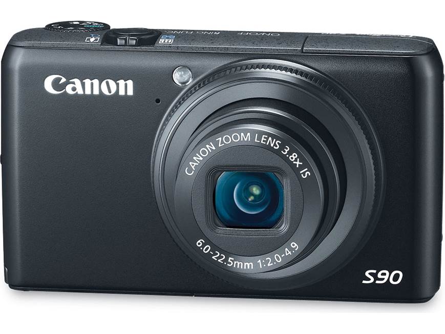 Canon PowerShot S90 10-megapixel digital camera with 3.8X optical