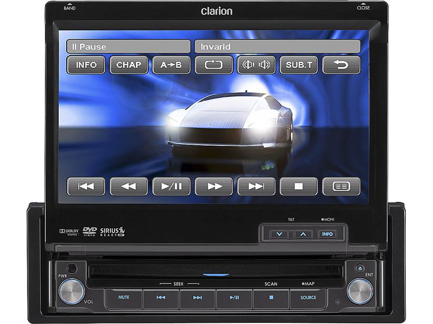 Clarion VZ409 DVD receiver at Crutchfield