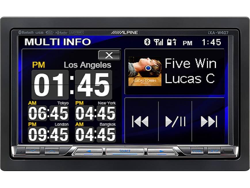 Alpine iXA-W407 Digital media receiver at Crutchfield