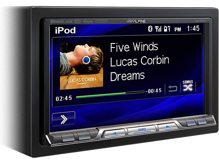 Alpine iXA-W407 Digital media receiver at Crutchfield