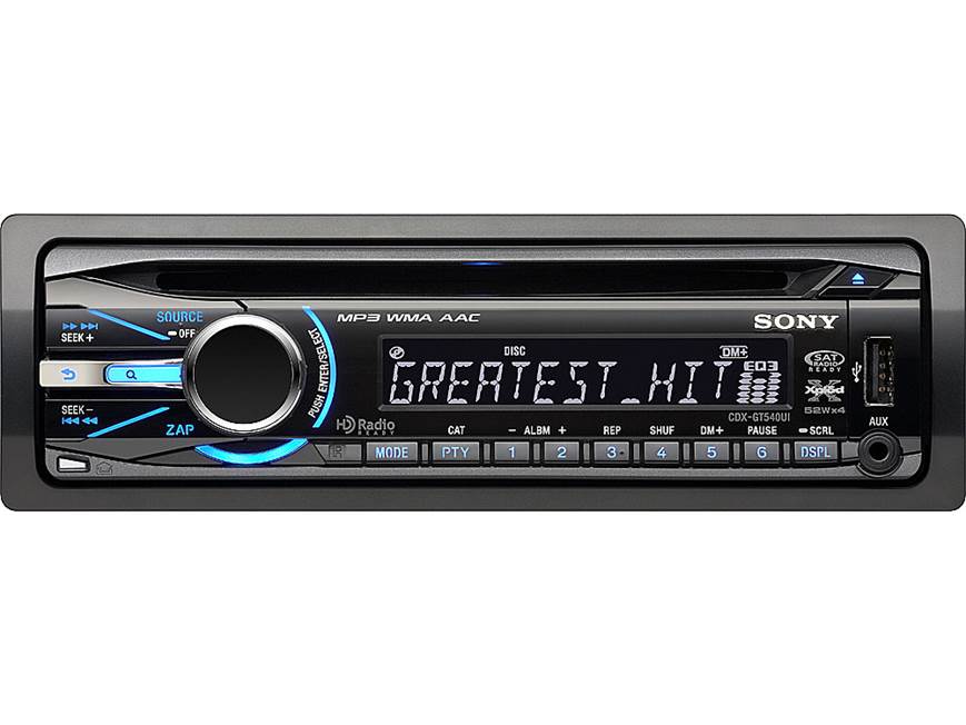 Sony CDX-GT540UI CD receiver at Crutchfield