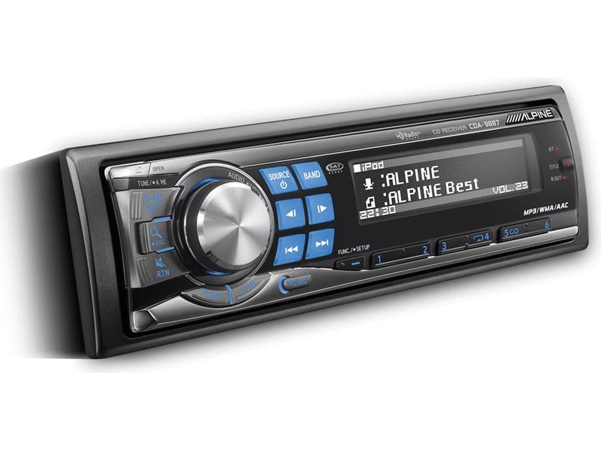 Alpine CDA-9887 CD receiver at Crutchfield