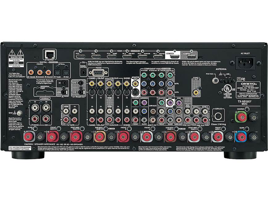 Onkyo TX-NR1007 THX® Ultra2 Plus home theater receiver with HDMI