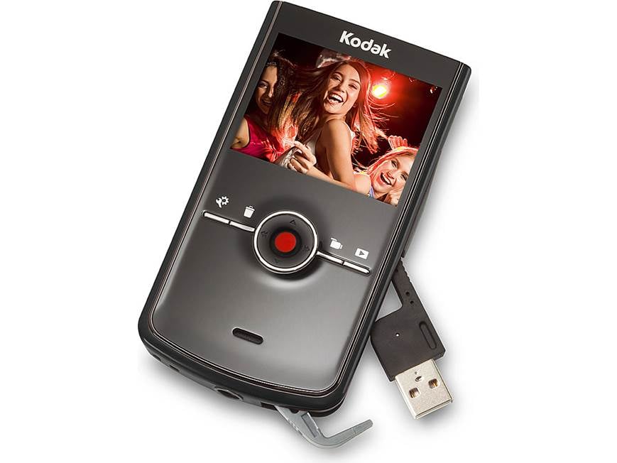 Kodak Zi8 (Black) HD pocket video camera (Black) at Crutchfield