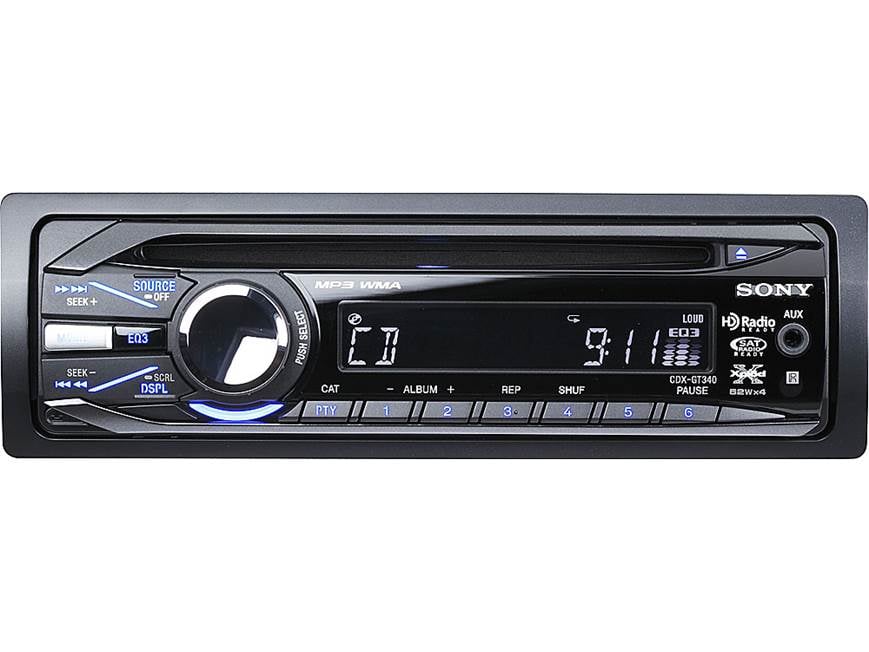 Sony CDX-GT340 CD receiver at Crutchfield